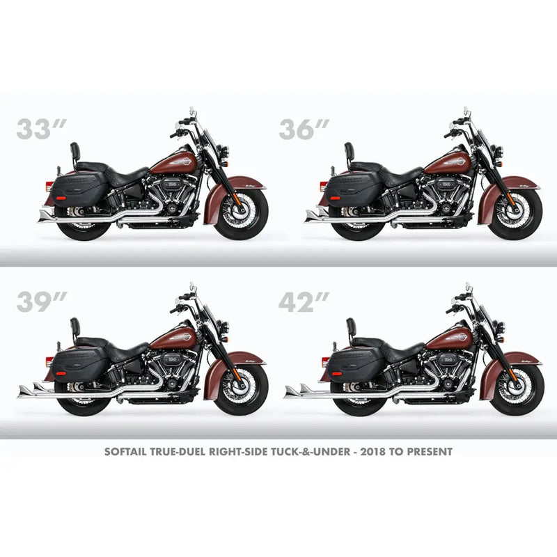 Freedom Performance Sharktail True Duals Avgassystem till Harley