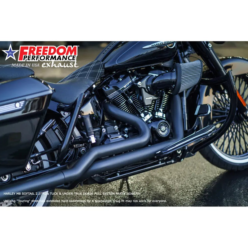 Freedom Performance Sharktail True Duals Avgassystem till Harley