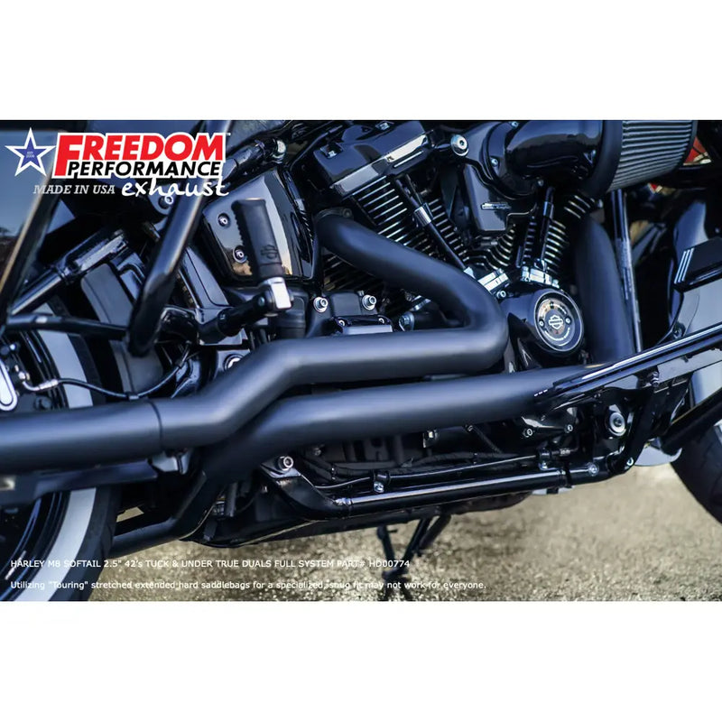 Freedom Performance Sharktail True Duals Avgassystem till Harley