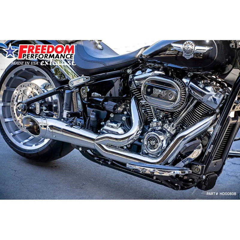 Freedom Performance Shorty Turn Out 2-till-1 Avgassystem till Harley