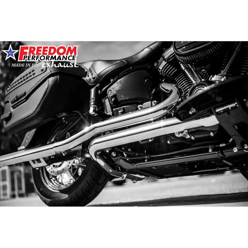 Freedom Performance Sharktail True Duals Avgassystem till Harley