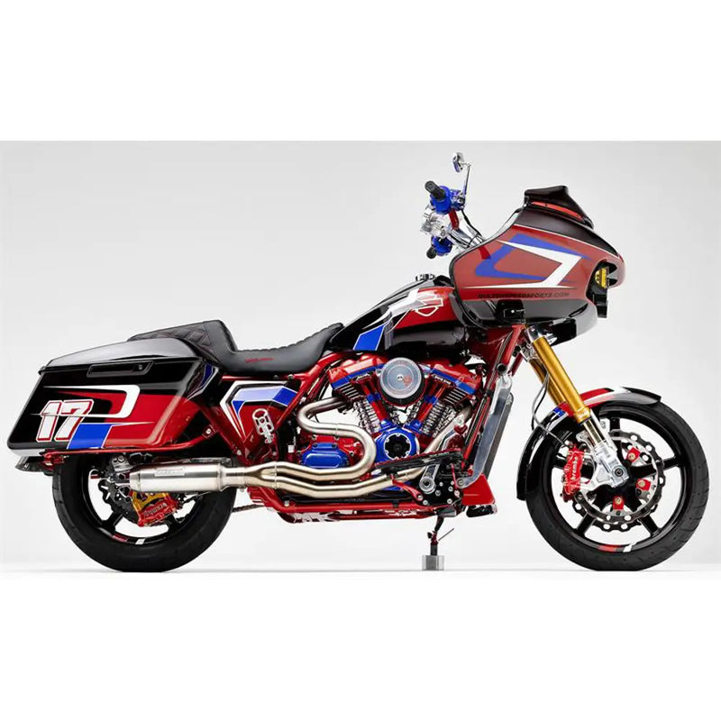 Bassani Road Rage Super Bike 2-till-1 Avgassystem till Harley