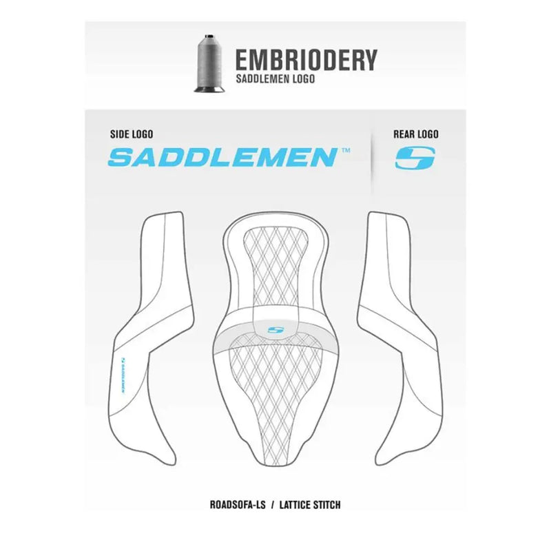 Saddlemen Roadsofa Lattice Stitch Sadel till Honda