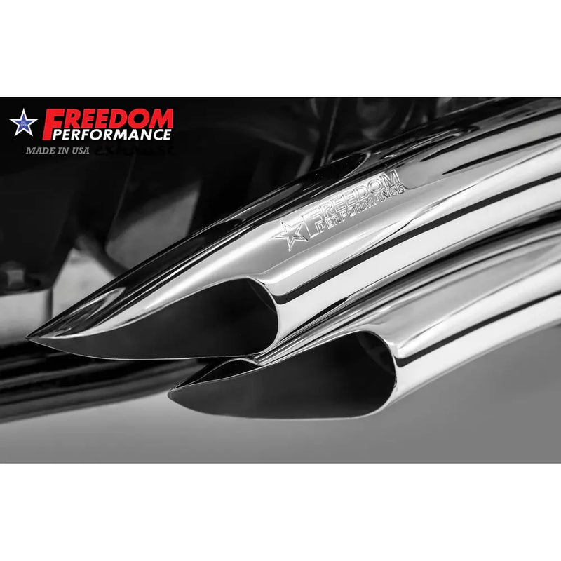 Freedom Performance Sharp Curve Radius Scallop Avgassystem till Harley