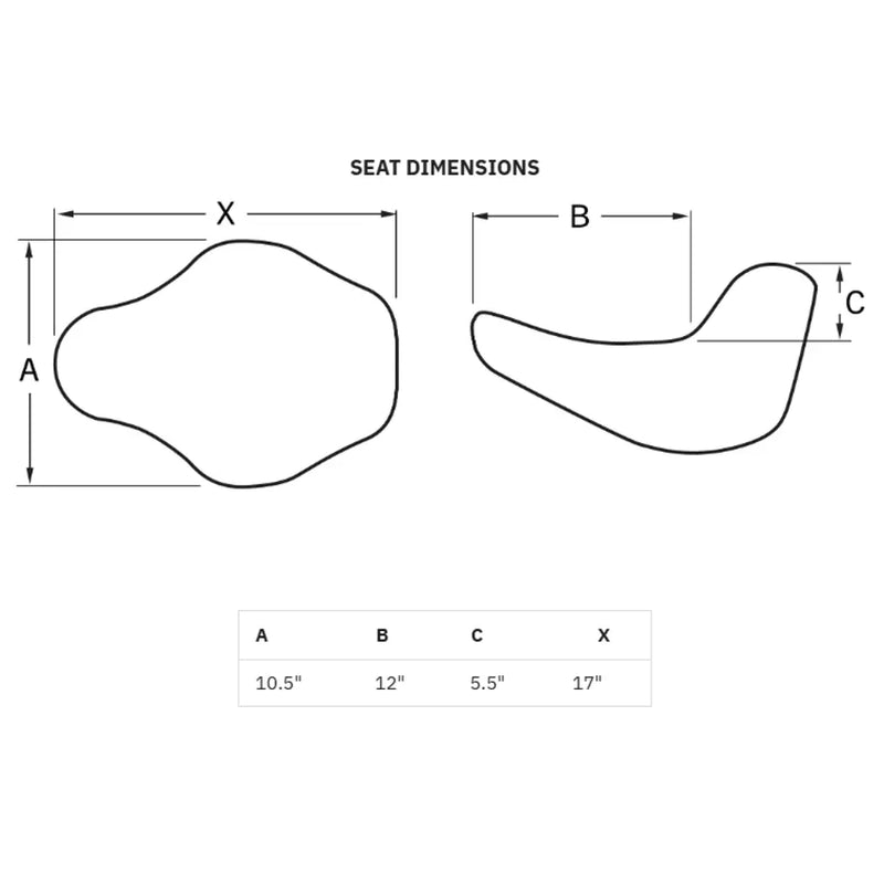 Saddlemen Knuckle Renegade Solo Sadel till Indian