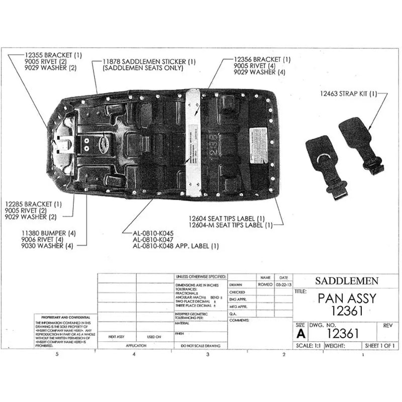 Saddlemen Adventure Tour Sadel till Kawasaki