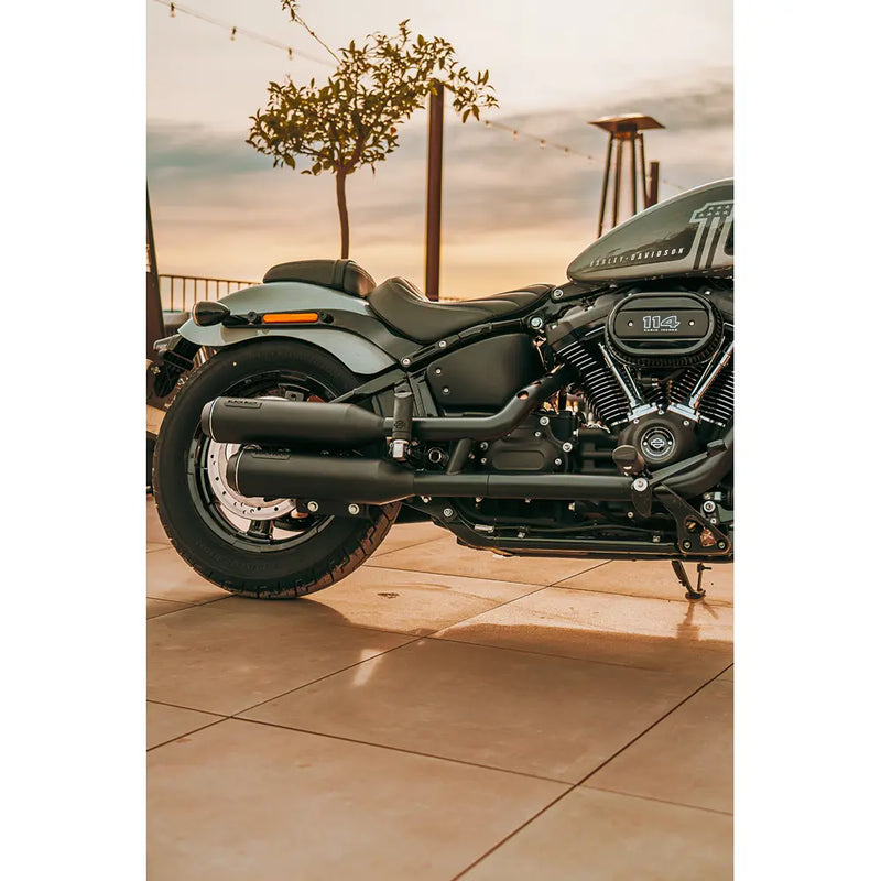 Black Duck Bombardier EC Euro-godkända Slip-On Ljuddämpare till Harley