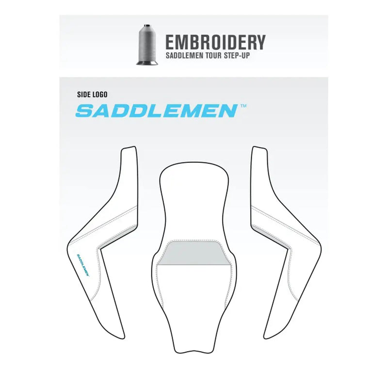 Saddlemen Tour Step-Up Sadel till Harley