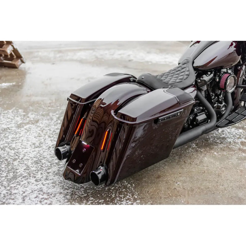Killer Custom 5" Stretchade Sidoväskor till Harley