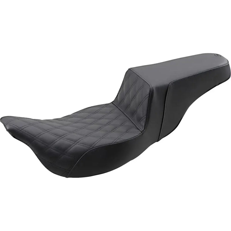Saddlemen Step-Up Extended Reach Front Lattice Stitch Sadel till Harley