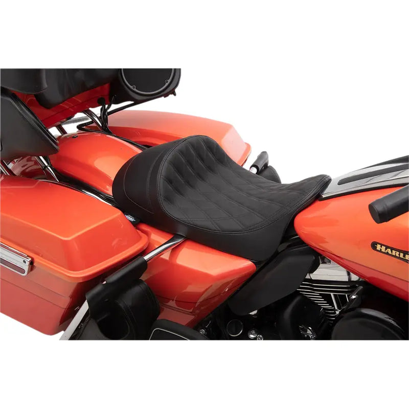 Drag Specialties EZ-ON Low Profile Forward Solo Sadel till Harley