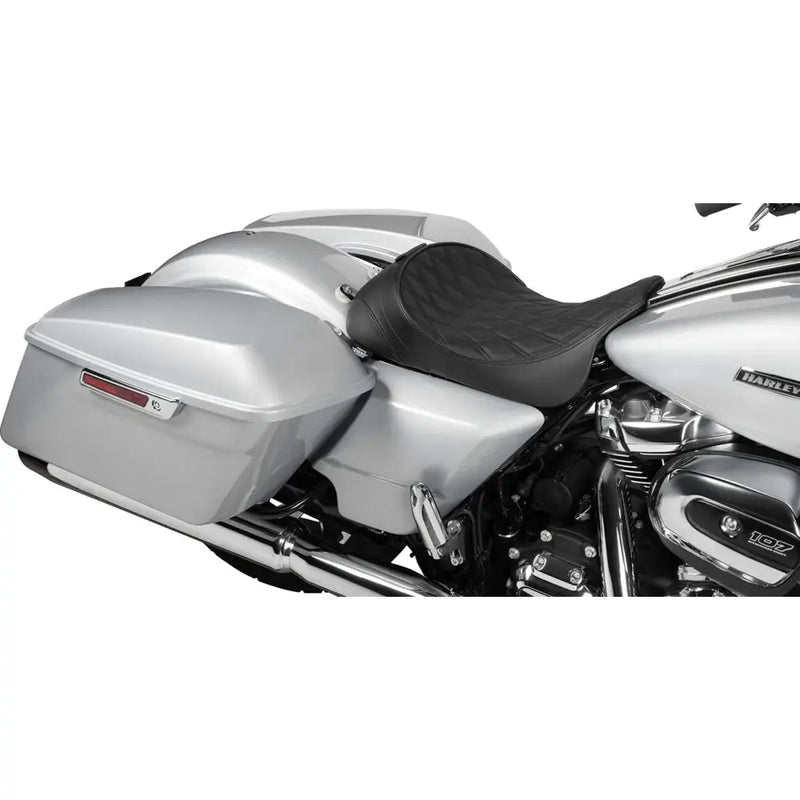 Drag Specialties Ryggstödsförberedd Solo Sadel till Harley