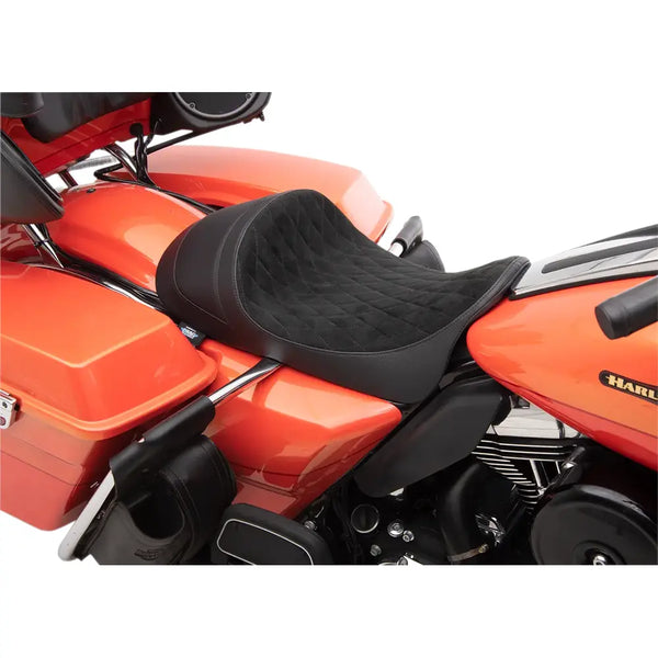 Drag Specialties EZ-ON Low Profile Forward Solo Sadel till Harley