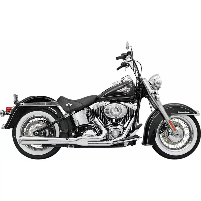 Bassani Road Rage Long Megaphone 2-till-1 Avgassystem till Harley