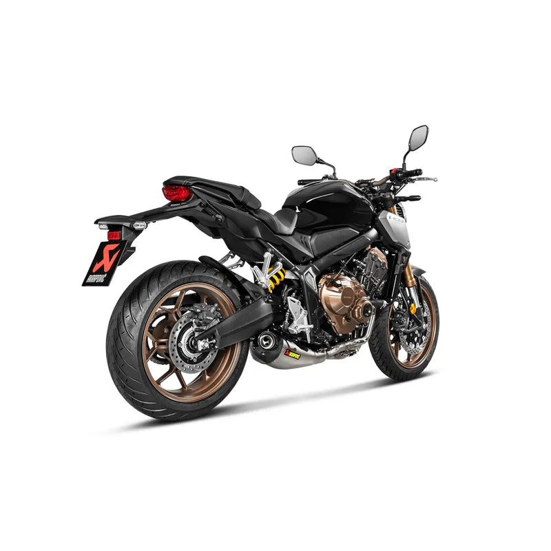 Akrapovic Racing Line Exhaust System for Honda 19-20 CB650R / CBR650R (4-into-1 header with titanium muffler / carbon end cap) (Read note) (S-H6R14-HEGEHT)  - Customhoj