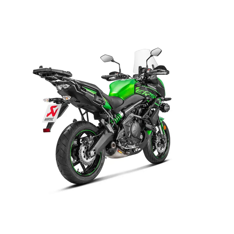 Akrapovic Racing Line Exhaust System for Kawasaki 17-20 Versys 650 (2-into-1 header with titanium muffler / carbon end cap) (Read note) (S-K6R10-HEGEHT)  - Customhoj