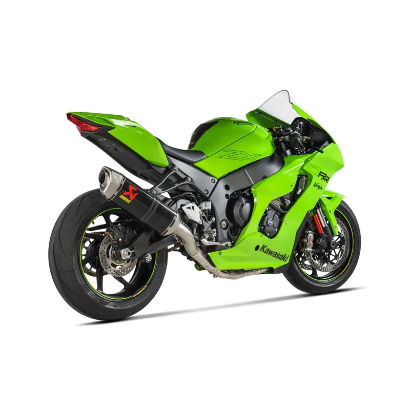 Akrapovic Racing Line Exhaust System for Kawasaki 21-24 Ninja ZX-10 R / RR (4-into-1 header with carbon muffler / titanium end cap) (Race only) (S-K10R10-RC)  - Customhoj