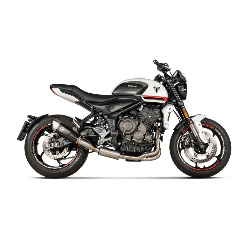 Akrapovic Racing Line Exhaust System for Triumph 21-24 Trident 660 (3-into-1 header with titanium muffler / stainless end cap) (Race only) (S-T6R1-CQTBL)  - Customhoj