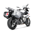 Akrapovic Slip-On Series Muffler for BMW 15-19 S1000XR (Titanium muffler with carbon end cap) (EC/ECE Approval) (S-B10SO7-HZDFT)
