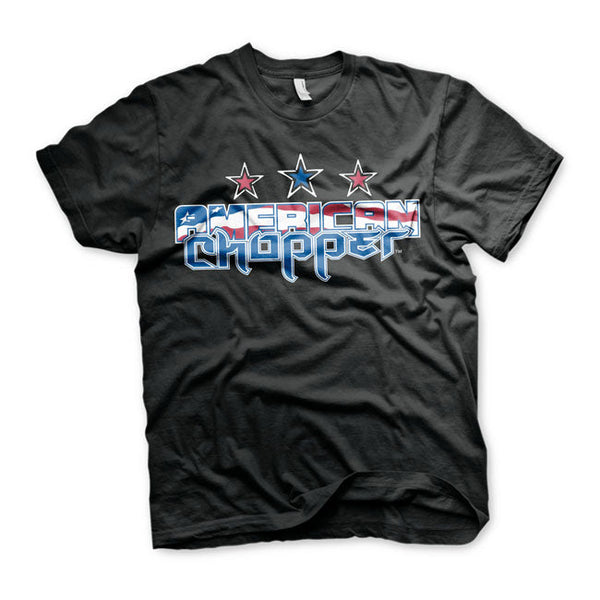 American Chopper Flag Logo T-Shirt Black / S