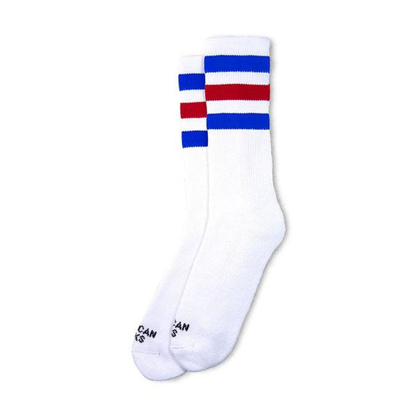 American Socks Mid High American Pride II Blue/Red
