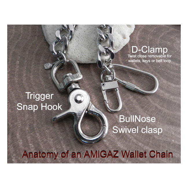 Amigaz Cut Leash Key Leash 8"