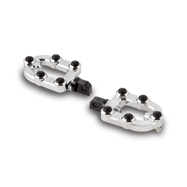 Arlen Ness MX Footpegs for Harley Ness footpeg mounts / Chrome