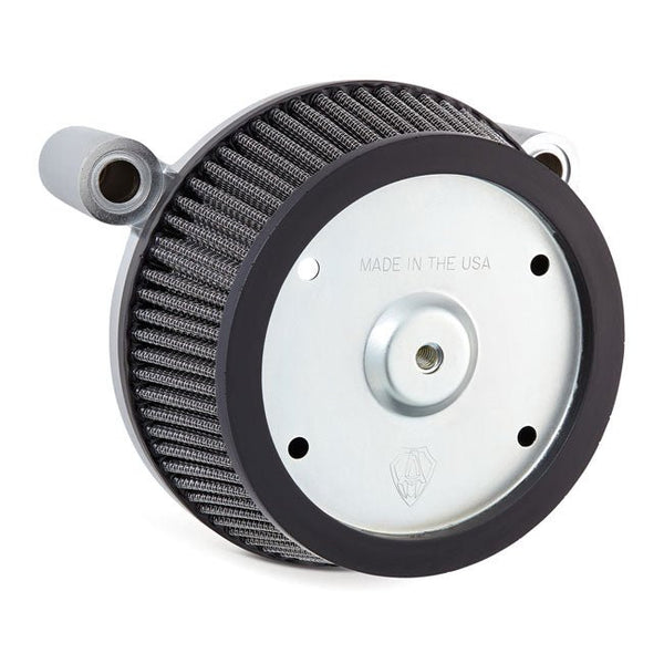 Arlen Ness Stage 1 Big Sucker Round Air Cleaner for Harley 16-22 Sportster XL Forty Eight, Seventy Two, Iron with OEM round air cleaner cover / Chrome