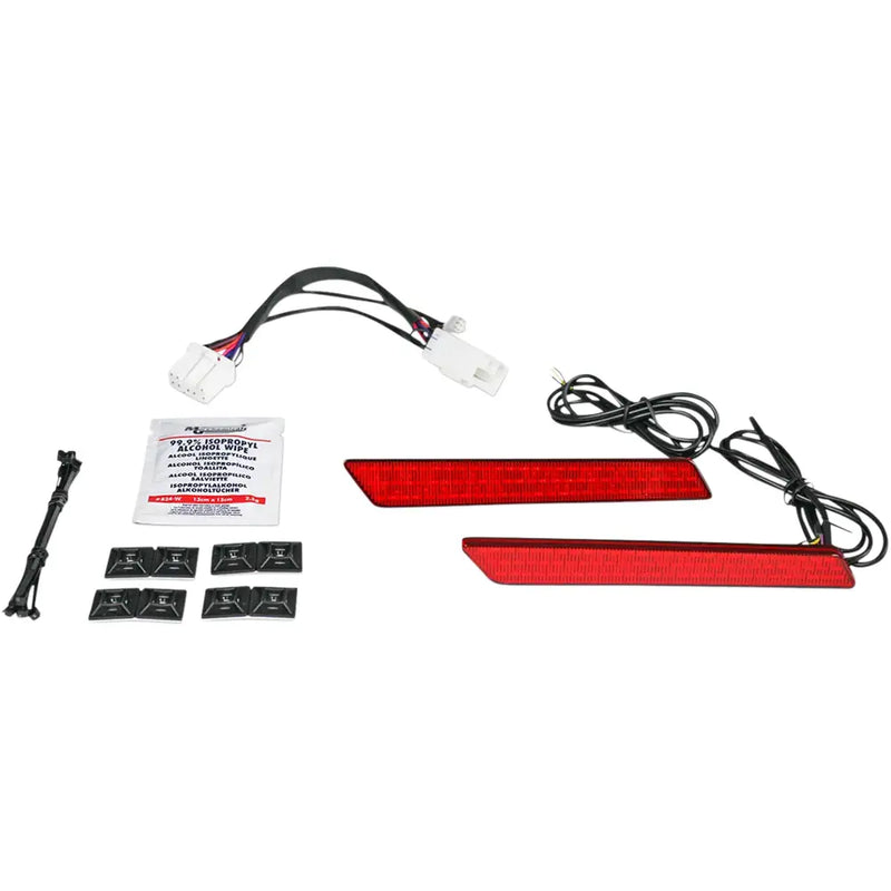 Custom Dynamics Dual Intensity LED Lampor Handtag Sidoväskor till Harley