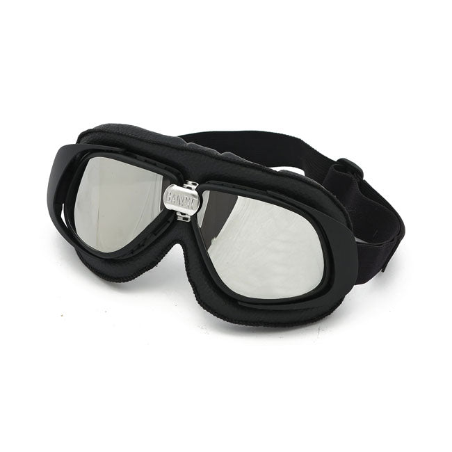 Bandit Goggles Silver / Black Bandit Classic Motorcycle Goggles Customhoj