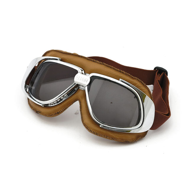 Bandit Goggles Tinted / Brown Bandit Classic Motorcycle Goggles Customhoj
