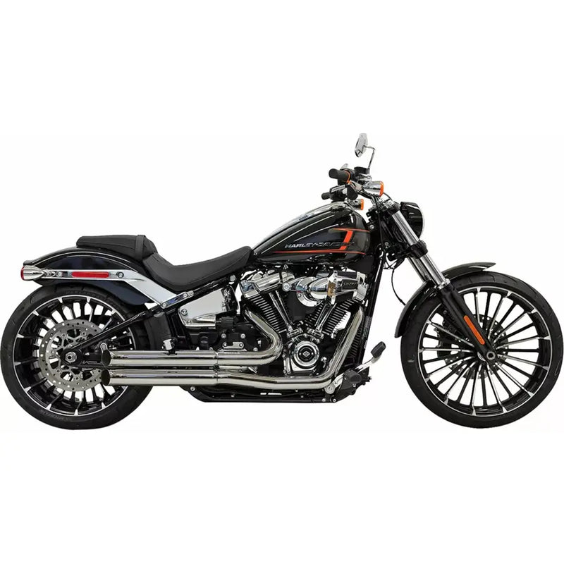 Bassani Pro Street Turn Out Exhaust System for Harley 18-24 Softail Fat Boy / Breakout / FXDR/S / Chrome  - Customhoj