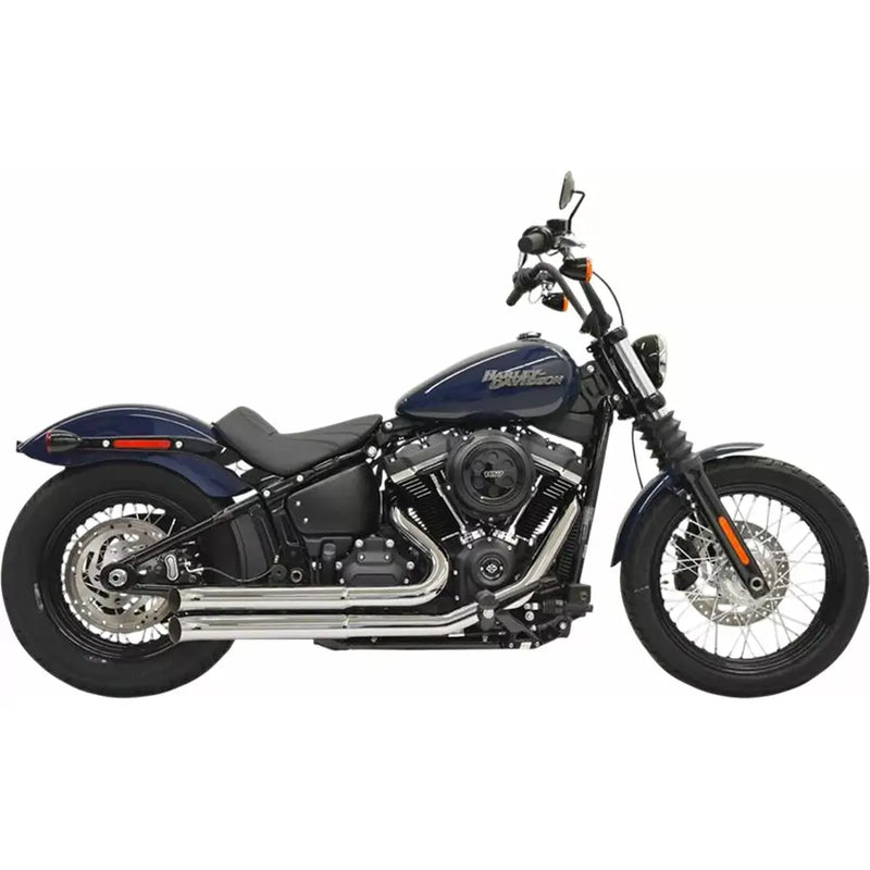 Bassani Pro Street Turn Out Exhaust System for Harley 18-24 Softail Slim / Fat Bob / Street Bob / Low Rider / Standard / Chrome  - Customhoj