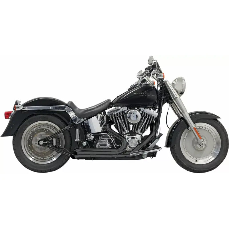 Bassani Pro Street Turn Out Exhaust System for Harley 86-17 Softail (excl. Breakout / CVO / Rocker) / Black  - Customhoj