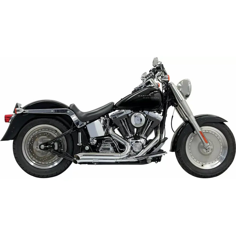 Bassani Pro Street Turn Out Exhaust System for Harley 86-17 Softail (excl. Breakout / CVO / Rocker) / Chrome  - Customhoj