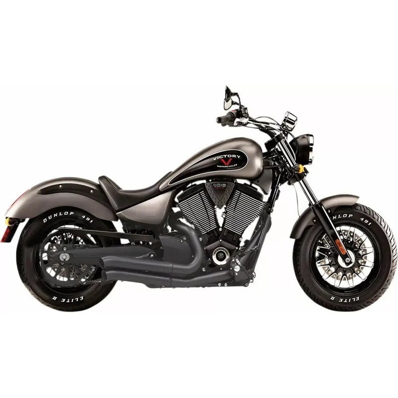 Bassani Pro Street Turn Out Exhaust System for Victory 15-16 Gunner / Black  - Customhoj