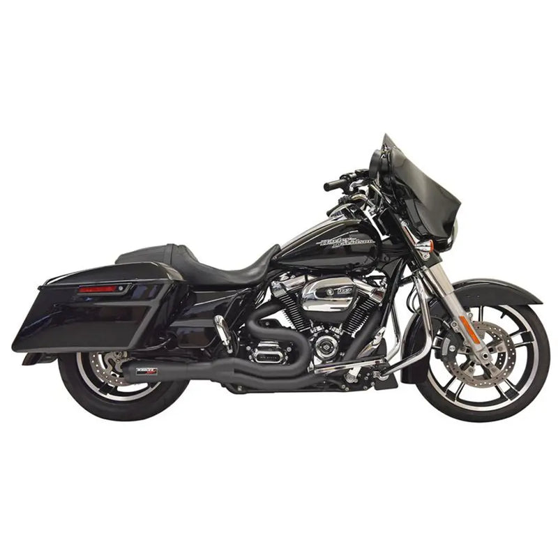 Bassani Road Rage II 2-into-1 Exhaust System for Harley 17-24 Touring (excl. CVO) / Black  - Customhoj