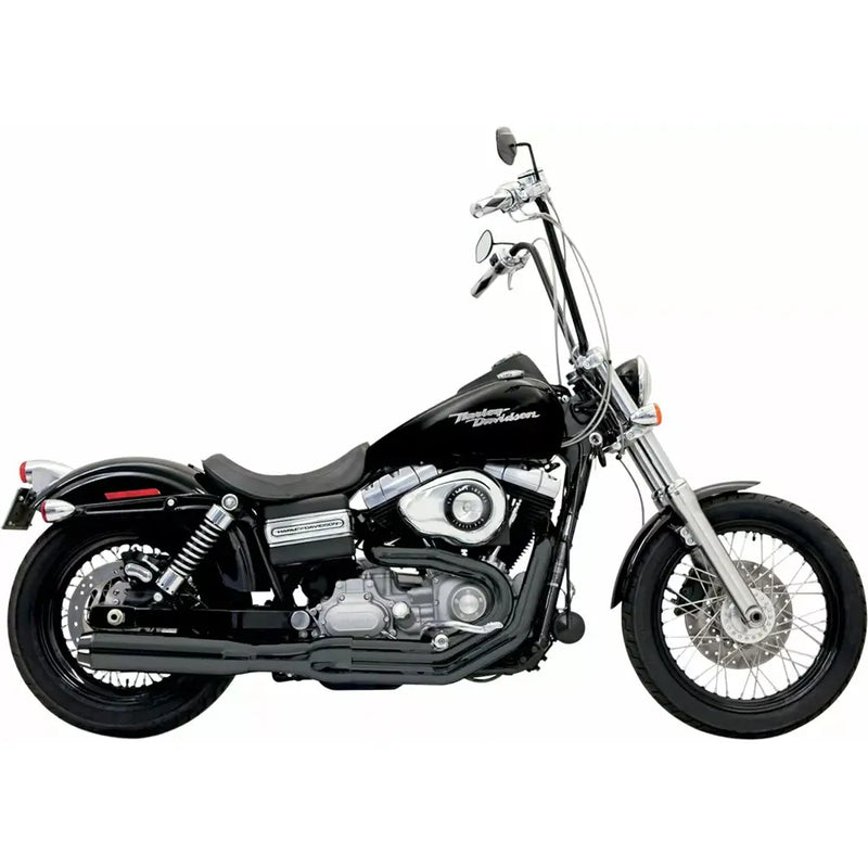 Bassani Road Rage II B1 2-into-1 Exhaust System for Harley 06-17 Dyna (excl. FLD) / Black  - Customhoj