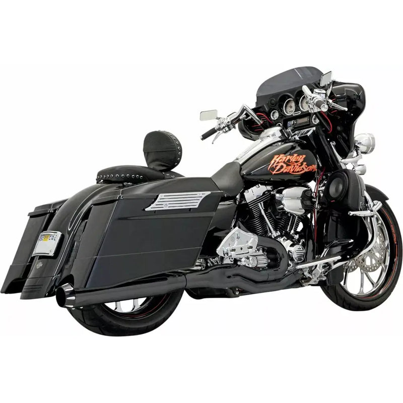 Bassani Road Rage II B1 2-into-1 Exhaust System for Harley 95-16 Touring / Black  - Customhoj