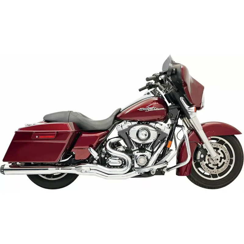 Bassani Road Rage II B1 2-into-1 Exhaust System for Harley 95-16 Touring / Chrome  - Customhoj