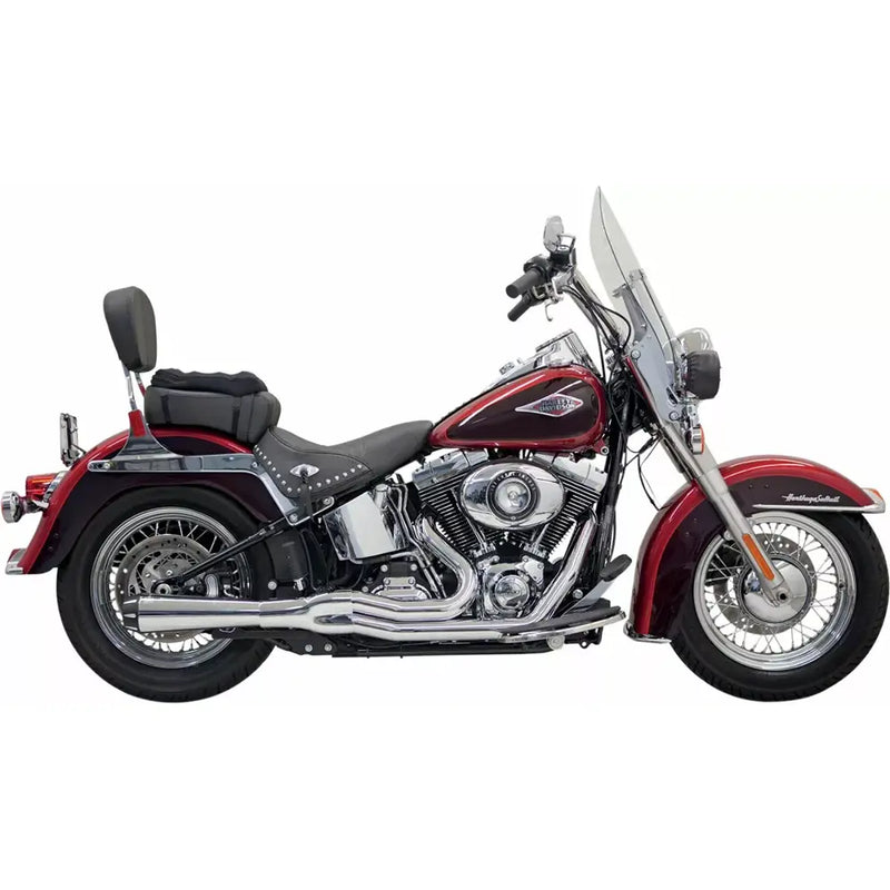 Bassani Road Rage II Mega Power 2-into-1 Exhaust System for Harley 86-17 Softail (excl. FXSB / FXSE) / Chrome  - Customhoj
