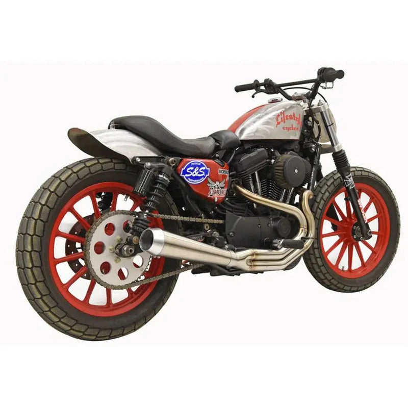 Bassani Road Rage III High Output Stainless 2-into-1 Exhaust System for Harley 04-22 XL Sportster with mid controls  - Customhoj