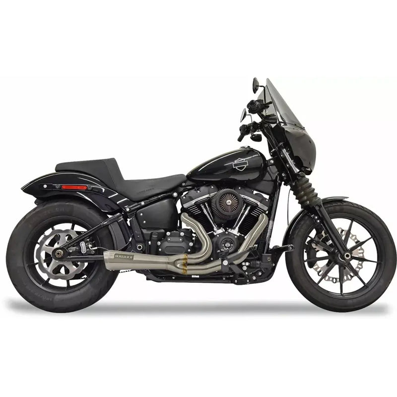 Bassani The Ripper Short 2-into-1 Catalytic Exhaust System for Harley 18-24 Softail Street Bob / Low Rider / Standard / Slim / Fat Bob (excl. Low Rider ST) / Stainless  - Customhoj