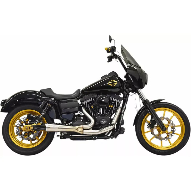 Bassani The Ripper Short 2-into-1 Exhaust System for Harley 06-17 Dyna (excl. FLD) / Stainless  - Customhoj
