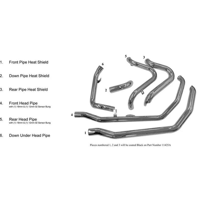 Bassani True Dual Down Under Headers for Harley  - Customhoj