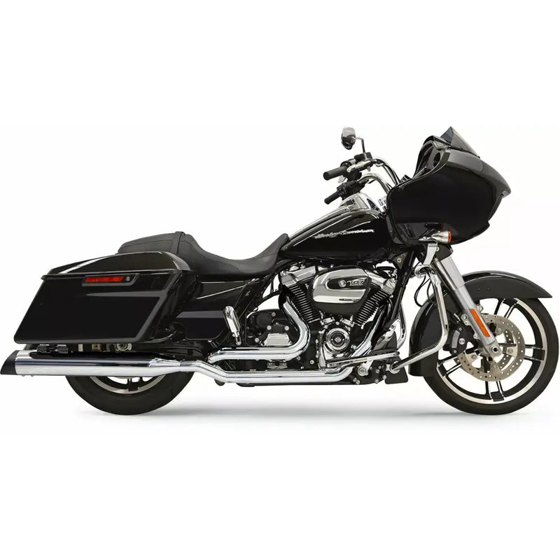Bassani True Dual Down Under Headers for Harley 17-24 Touring / Chrome  - Customhoj