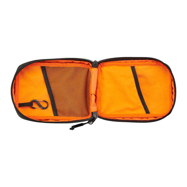 Biltwell EXFIL-3 2.0 Motorcycle Handlebar Bag Black  - Customhoj