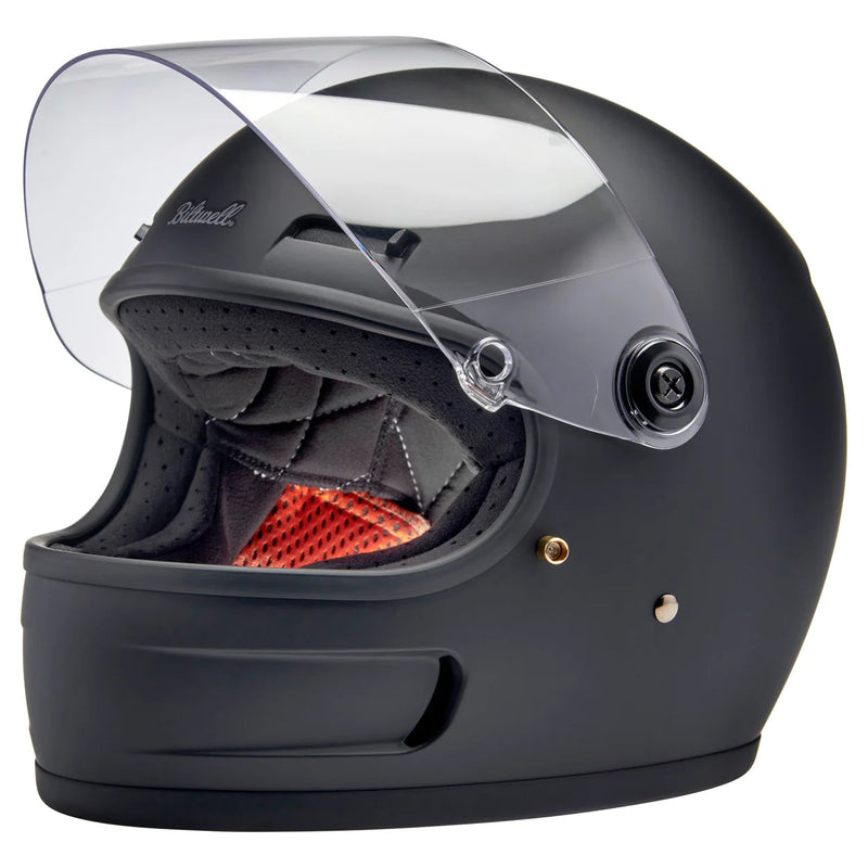 Biltwell Full Face Helmets Flat Black / XS (53-54cm) Biltwell Gringo SV Motorcycle Helmet Customhoj