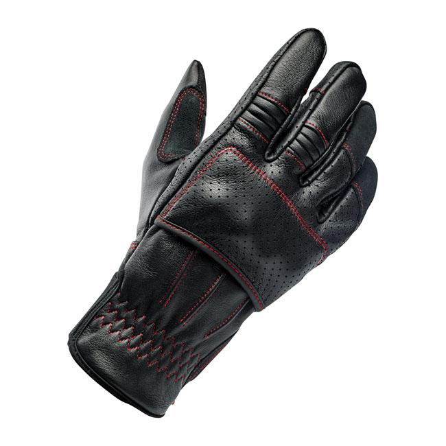 Biltwell Gloves Black/Redline / XS Biltwell Borrego Motorcycle Gloves Customhoj