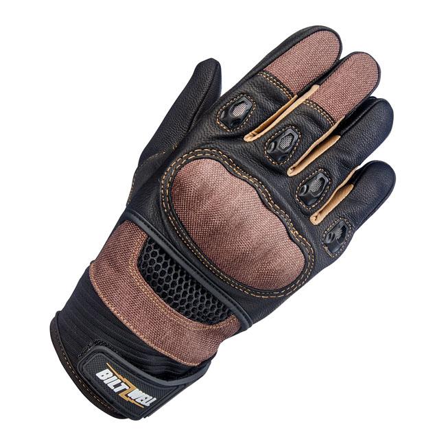 Biltwell Gloves Brown/Black / XS Biltwell Bridgeport Motorcycle Gloves Customhoj